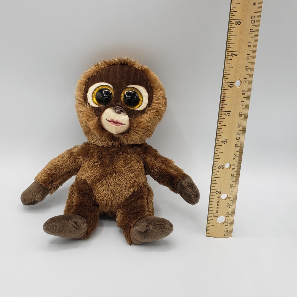 Ty Beanie Bellies‎ Chessie Brown Sloth Plush Stuffed Animal Glitter Eyes 2022